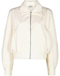 Malbon Golf - Markarian Bomber Jacket "Cream" Mw 0305 Crm" - Lyst