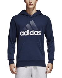 adidas - Essentials Linear Pullover Hoodie B45730" - Lyst