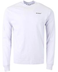 Off-White c/o Virgil Abloh - Caravaggio Arrow Skate Long-Sleeve T-Shirt "Dusty Lilac" Omab064F22Jer00" - Lyst