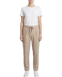 Brunello Cucinelli - Striped Relaxed Trousers /Giallo" Brun1540" - Lyst