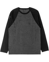 Chrome Hearts - Leather Cross Patch Embroide Ch Logo Silk Long Sleeve Shirt Chrm1727" - Lyst