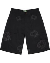 DENIM TEARS - Mono Wreath Cargo Short Dt923" - Lyst