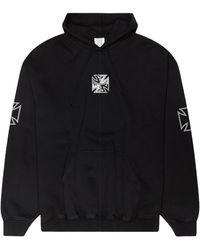Vetements - Triple Biker Cross Logo Hoodie Vtm-Mhds-0002" - Lyst