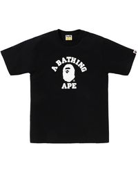 A Bathing Ape - Crystal Stone Eye College T-Shirt 0Zxtem350101Q Bkx" - Lyst