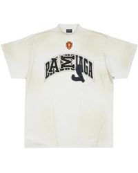 Balenciaga - Backflip Oversized T-Shirt 739028 Tpvf9 1070" - Lyst