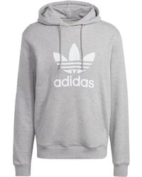 adidas - Trefoil Hoodie "Medium Heather" Im4490" - Lyst