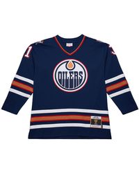 Mitchell & Ness - Nhl Dark Jersey Oilers 1997 Curtis Joseph Jy9007 Edonavy" - Lyst