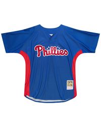 Mitchell & Ness - Mlb Roy Halladay Authentic Batting Practice Pullover Jersey "2010 Philadelphia Phillies – Royal" Abpjgs19067 Pphroya10Rhl" - Lyst