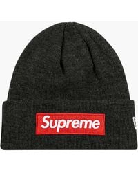 Supreme - New Era Box Logo Beanie "Fw 21" - Lyst
