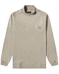 Needles - Long-Sleeve Mock Neck T-Shirt Jo232A Beig" - Lyst