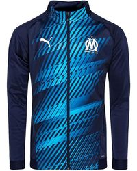 PUMA - Olympique De Marseille Stadium Jacket "Peacoat" 756623 04" - Lyst