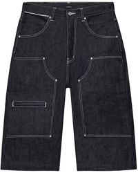Purple Brand - Raw Workwear Denim Shorts "Dark" M0023 Wora226" - Lyst