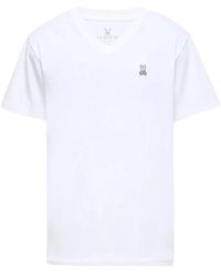 Psycho Bunny - Classic V-Neck T-Shirt B6U100Arpc 100" - Lyst