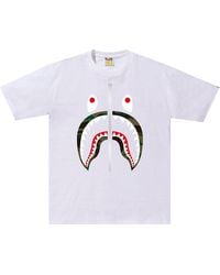 A Bathing Ape - 1St Camo Shark T-Shirt M110016D Whm" - Lyst