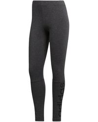adidas - Essentials Linear Tights Legging "Dark Heather Cf5256" - Lyst