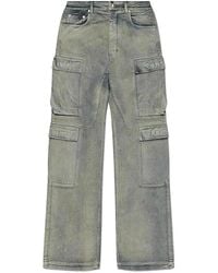 Rick Owens - Double Cargo Jeans Faded Wash" Du02E7361 Dmp" - Lyst