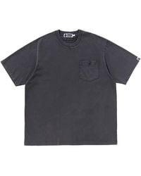 A Bathing Ape - Garment Dye One Point Relaxed Fit Pocket T-Shirt "Charcoal" 001Csl801304Mcha" - Lyst
