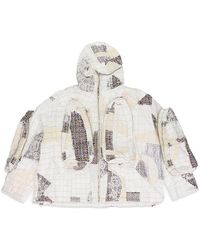 Who Decides War - Tweed Patchwork Window Hoodie 1131200001Ss24" - Lyst