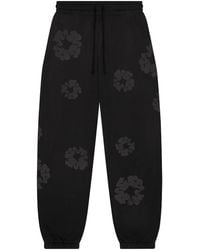 DENIM TEARS - Faded Mono Cotton Wreath Sweatpants Dt247" - Lyst