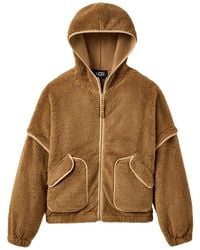 UGG - Mariella Fluff Full-Zip Hoodie "Chestnut" 1173191 Che" - Lyst