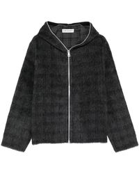 Our Legacy - Full Zip Hoodie "Fuzzed Plum Check" M2266Ff" - Lyst