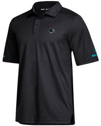 adidas - Gray San Jose Sharks Game Day Climalite Polo - Lyst