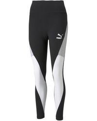 PUMA - Clsx High Waist Leggings "Cotton 533295 01" - Lyst