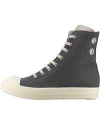 Rick Owens - Hollywood Eyelet Sneaker High "Dark Dust Milk" Du01E3800 Does1 7811" - Lyst