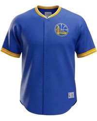 Mitchell & Ness - Nba Golden State Warriors Mesh Button Front 608Th3A99Agswih" - Lyst