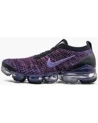 Nike Synthetic Air Vapormax Flyknit 3 in Black (Blue) for Men - Lyst