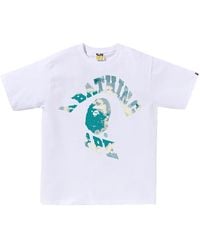 A Bathing Ape - Tie Dye Twist College T-Shirt 1L30 110 042" - Lyst