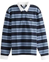 Lacoste - Relaxed Fit Striped Piqué Rugby Polo "China China" Kh1561 Zeb" - Lyst