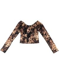 Chrome Hearts - Mesh Longsleeve Top "Cross Print" Chrm1486" - Lyst