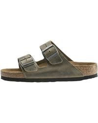 Birkenstock - Arizona Soft Footbed "Oiled Leather Faded Khaki" 1019313" - Lyst