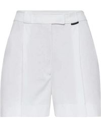 Brunello Cucinelli - Tailored Cotton Shorts "Bianco" Brun1476" - Lyst