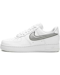 Nike - Air Force 1 Lo Mns "white / Metallic Silver" Shoes - Lyst