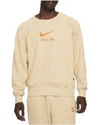 Nike - Sportswear Air French Terry Crew Sweatshirt "Sesame Safety" Dv9829 252" - Lyst