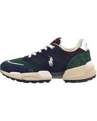 Polo Ralph Lauren - Jogger Suede & Mesh Sneaker "Madison Ave Colorblock" 809978011 002" - Lyst