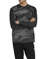 adidas - Originals Camo Longsleeve T-Shirt Carbon" Ed6968" - Lyst