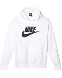 Nike - Sportswear Club Fleece Graphic Pullover Hoodie - Bv2973 100" - Lyst