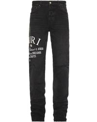Amiri - Arts District Straight Jeans "Faded" Pf23Mdf023 518" - Lyst