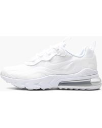 Nike - Air Max 270 React "triple White" Shoes - Lyst