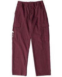 by Parra - Again Cargo Pants "Dark Burgundy" 54167" - Lyst