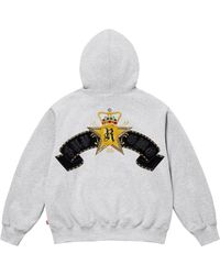 Supreme - Crest Zip Up Hooded Sweatshirt "Ss25 - Lyst