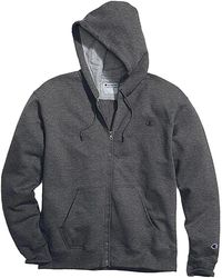 Champion - Powerblend Sweats Full Zip Jacket "Granite Heather" Cs0891 G61" - Lyst