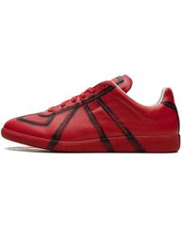 Maison Margiela - Replica Low Top Sneaker "red/ Black" Shoes - Lyst