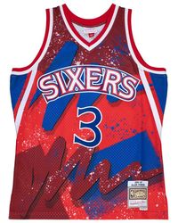 Mitchell & Ness - Hyper Hoops Swingman Jersey "Nba 76Ers 1996 Allen Iverson" Tfsm1253 P7696Aivscar" - Lyst