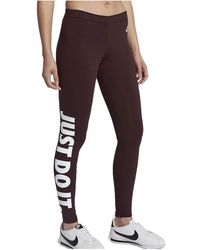 Nike - Leg-A-See Just Do It Leggings "Deep Burgundy Ah2008 641" - Lyst