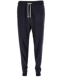 Brunello Cucinelli - Cotton Blend Jogger Trousers "Cobalt" Brun2845" - Lyst