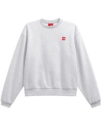 The North Face - Box Crewneck Sweatshirt "Tnf Classic Heather" Nf0A8Eg1 E04" - Lyst